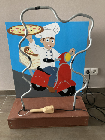Spiraalspel de pizzabezorger